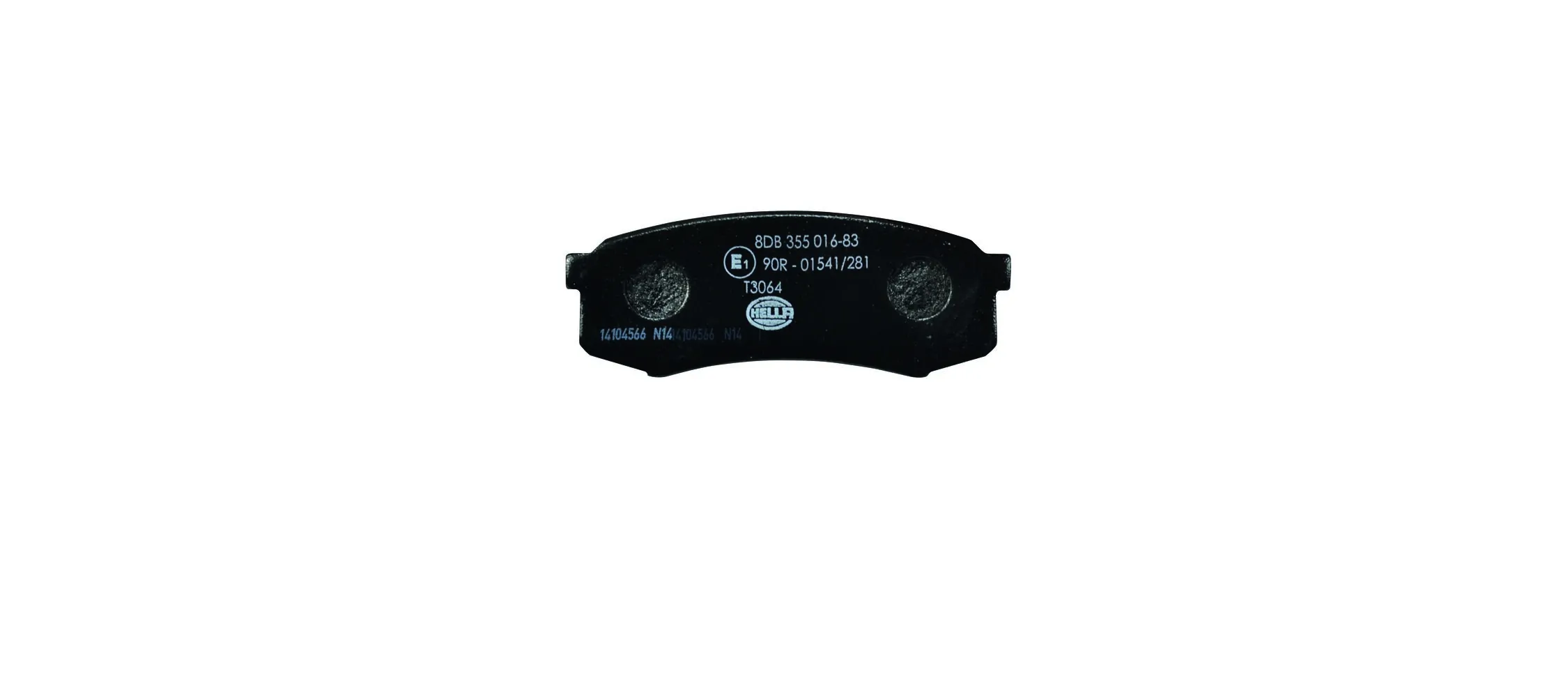 8DB355016831 HELLA Колодки тормозные дисковые комплект