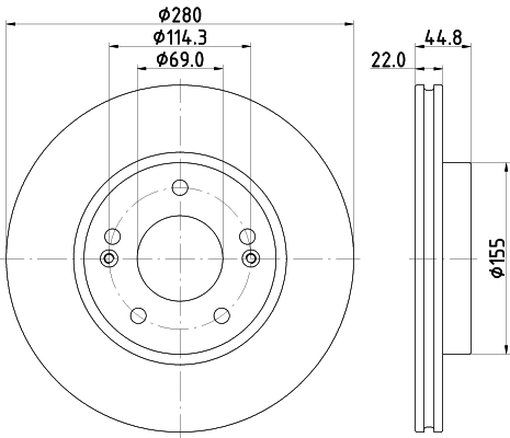 Передние тормозные диски R2086 VALEO