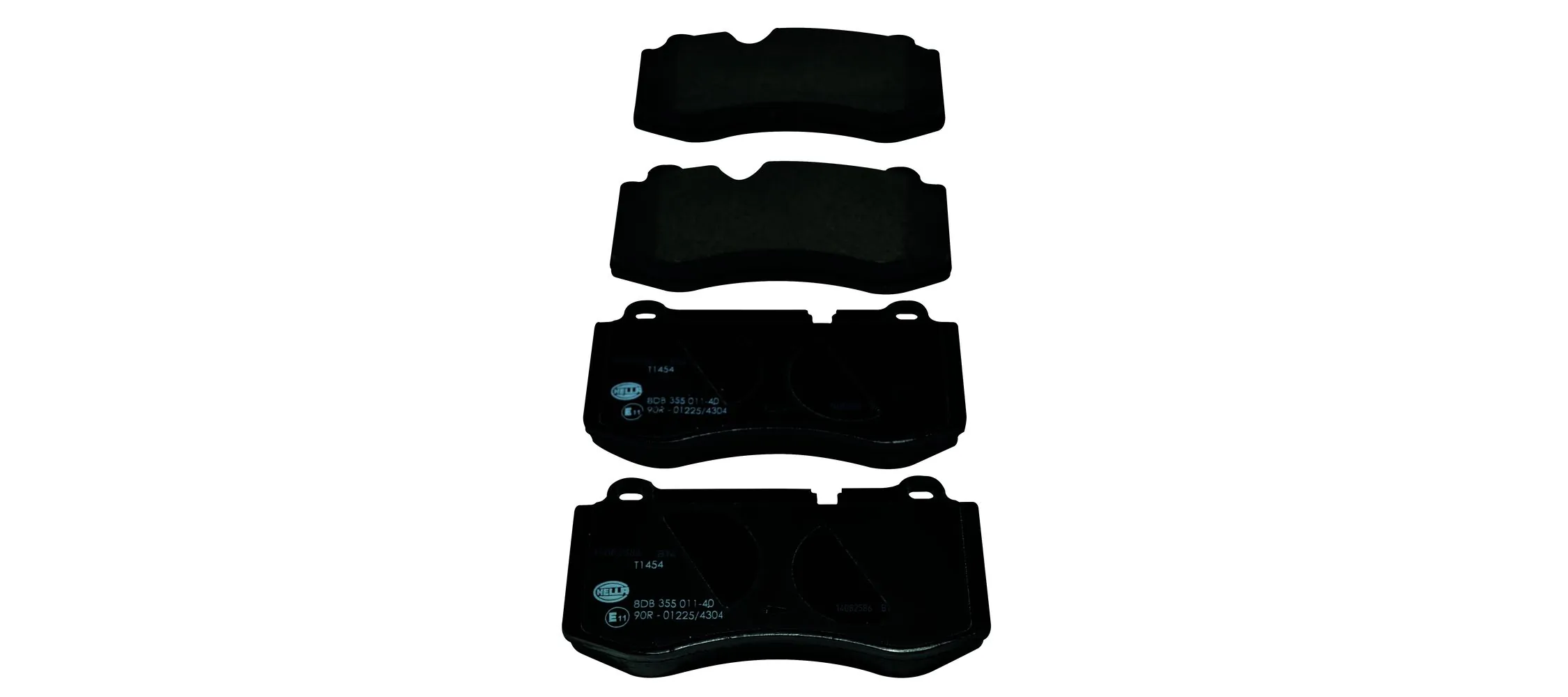 Колодки тормозные передние дисковые HELLA 8DB355011401