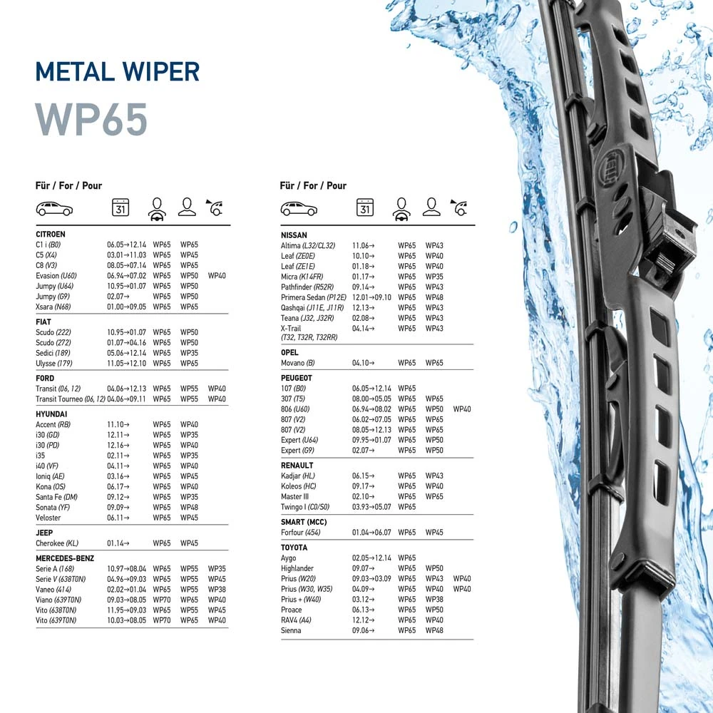 Щетка дворника левая Polcar W1E650B