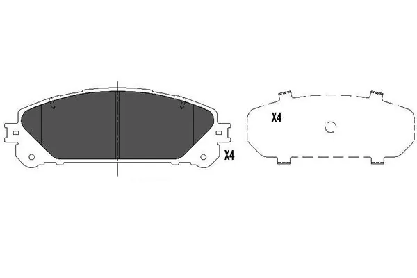 Колодки тормозные передние дисковые KAVO PARTS KBP9116