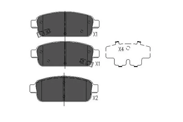 Колодки тормозные задние дисковые KAVO PARTS KBP1013