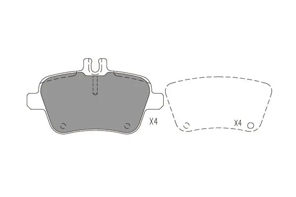 Колодки тормозные задние дисковые KAVO PARTS KBP6619