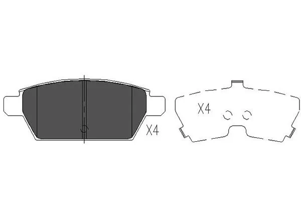 Колодки тормозные задние дисковые KAVO PARTS KBP4554