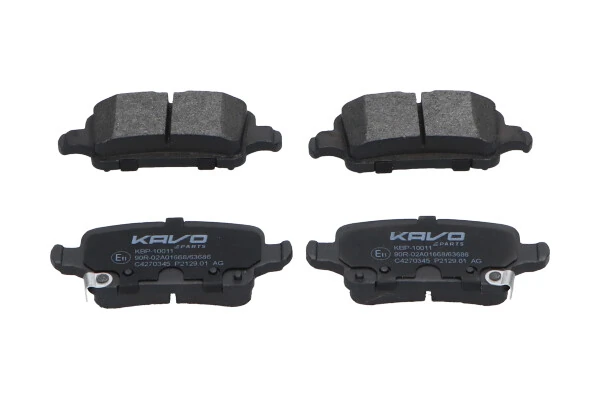 Sapatas do freio traseiras de disco Opel Astra