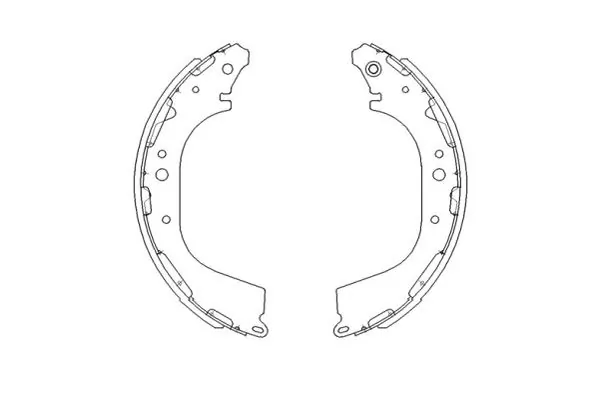 Задние барабанные колодки BD0342 AMP/Paradowscy