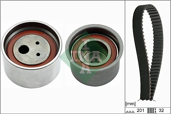  Correia do mecanismo de distribuição de gás, kit Mitsubishi Pajero IV LONG SUV (V90) (2006 - 2013) IV LONG