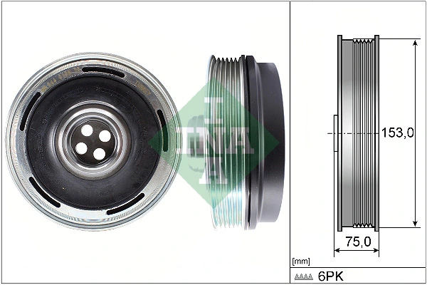 Шкив коленвала 3M121123 AND