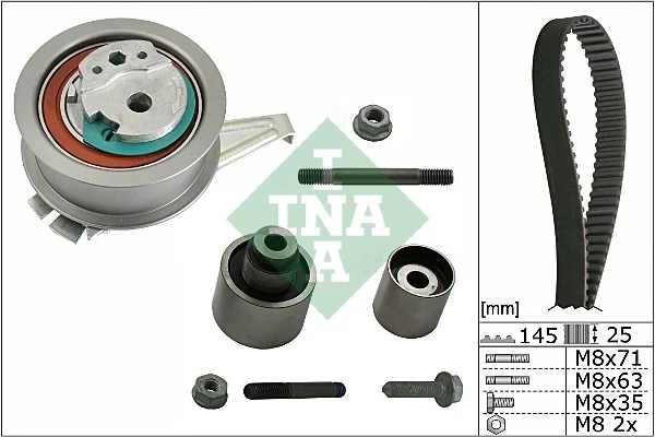 Correia do mecanismo de distribuição de gás, kit Skoda Rapid NH3, NK3, NK6