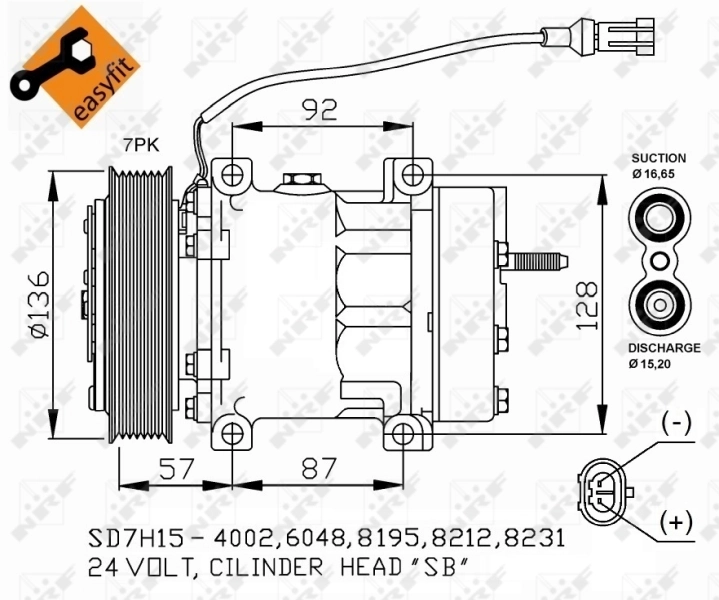 Насос кондиционера NRF 32477