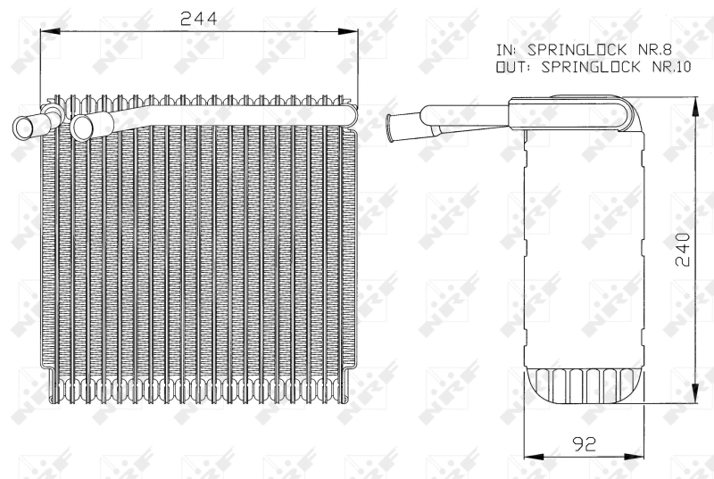 Vaporizador de aparelho de ar condicionado Volvo V70 preço, a partir de 162,71 USD