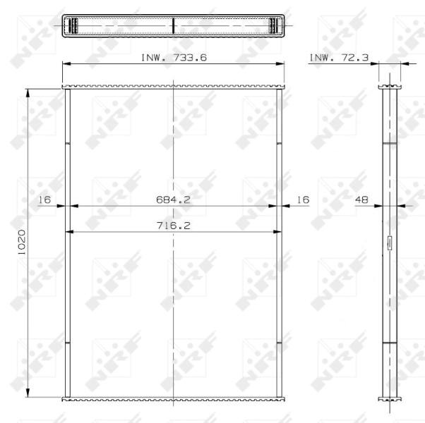 Radiador de esfriamento de motor Renault Trucks MAGNUM 4