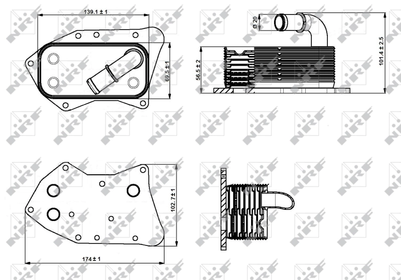 650010 General Motors Корпус маслофильтра