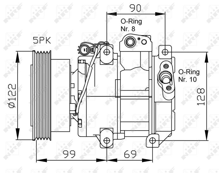 Compressor de aparelho de ar condicionado KIA Cerato 1 LD