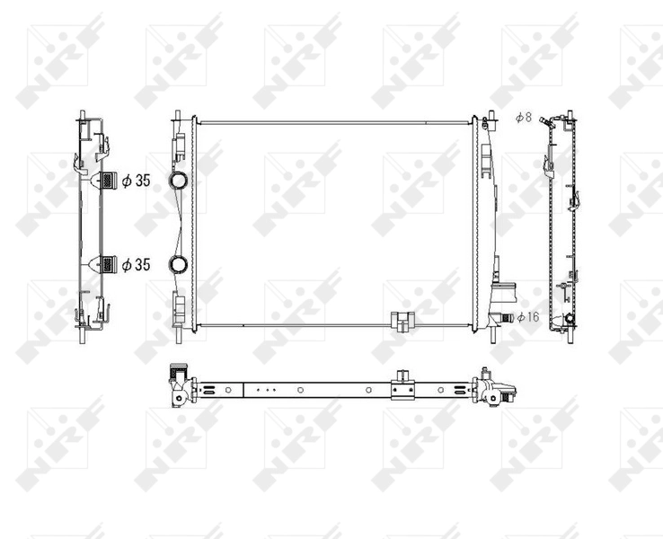 Радиатор охлаждения Magneti Marelli BM1626