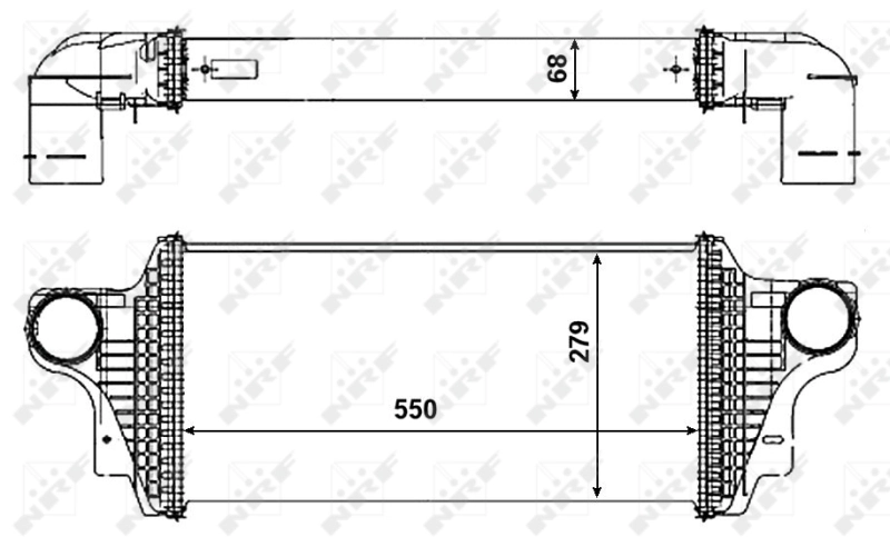 Радиатор интеркуллера Polcar 5045J82