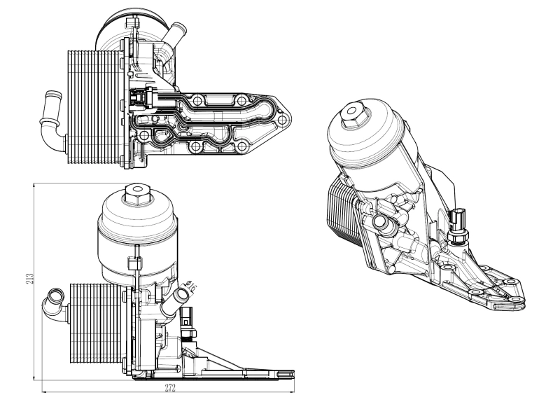 Корпус масляного фильтра 3S115012 AND