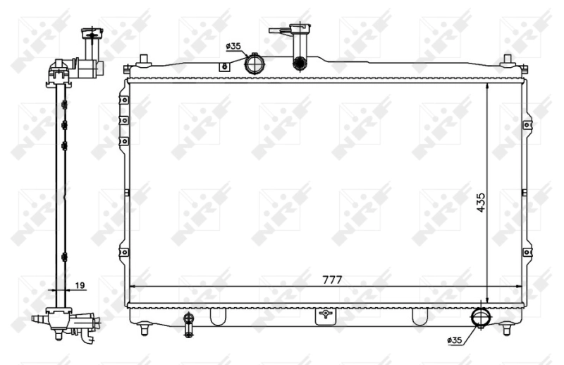 58419 NRF Радиатор основной