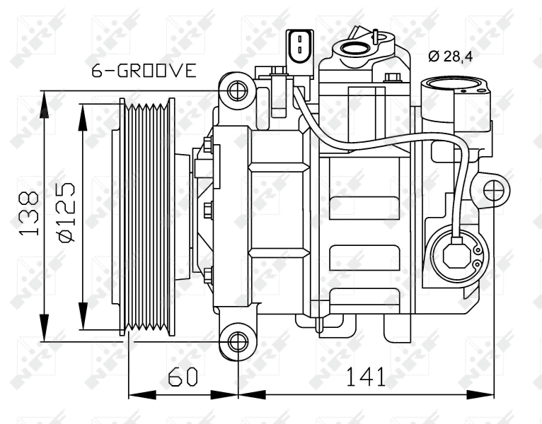Насос кондиционера NRF 32512