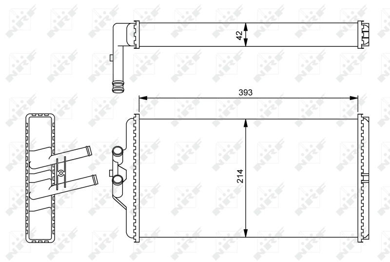 Радиатор отопителя NRF 54241