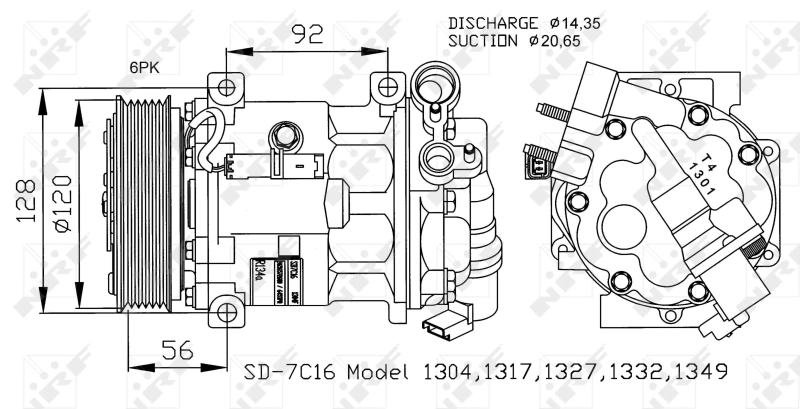 Насос кондиционера NRF 32239