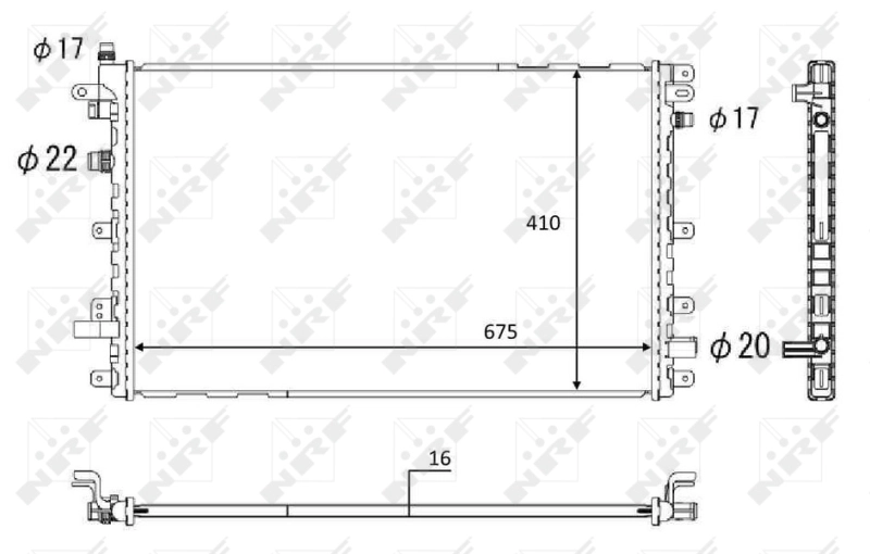 Радиатор PL462775 Koyo