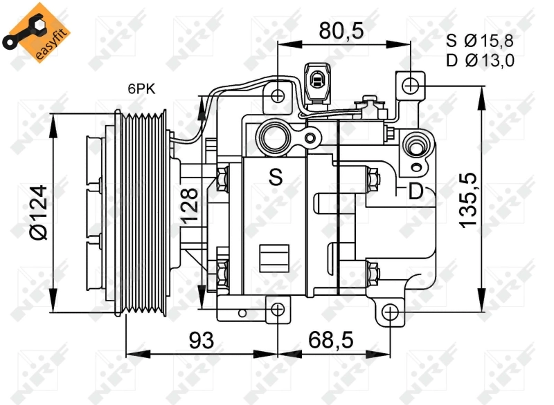 Compressor de aparelho de ar condicionado Mazda CX-7 ER