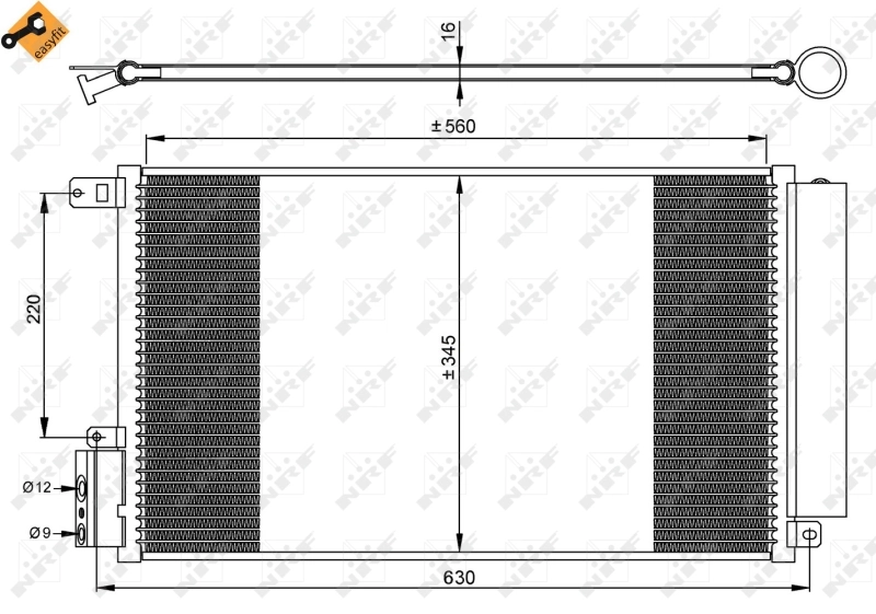 Конденсатор кондиционера Kale 347315 цена, от 74.66 USD