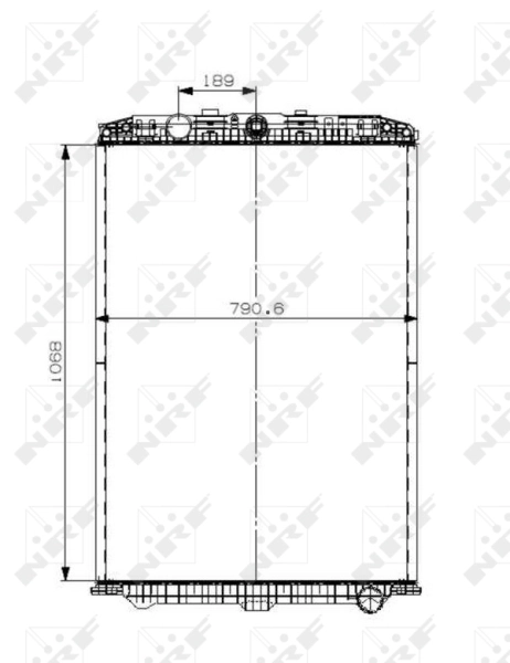 Радиатор охлаждения двигателя DAF 1674136 цена, от 361.44 USD