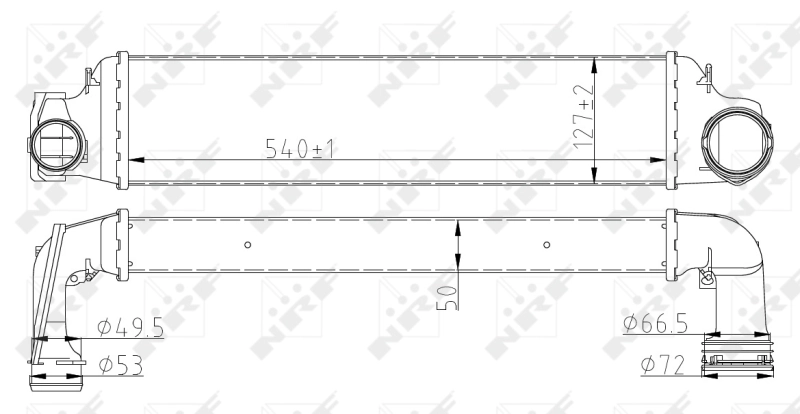 Интеркулер 30154A NRF