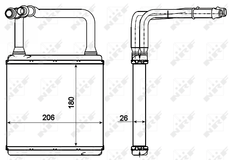 Радиатор отопителя NRF 54273