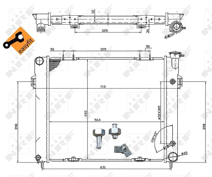 Радиатор охлаждения NRF 50202