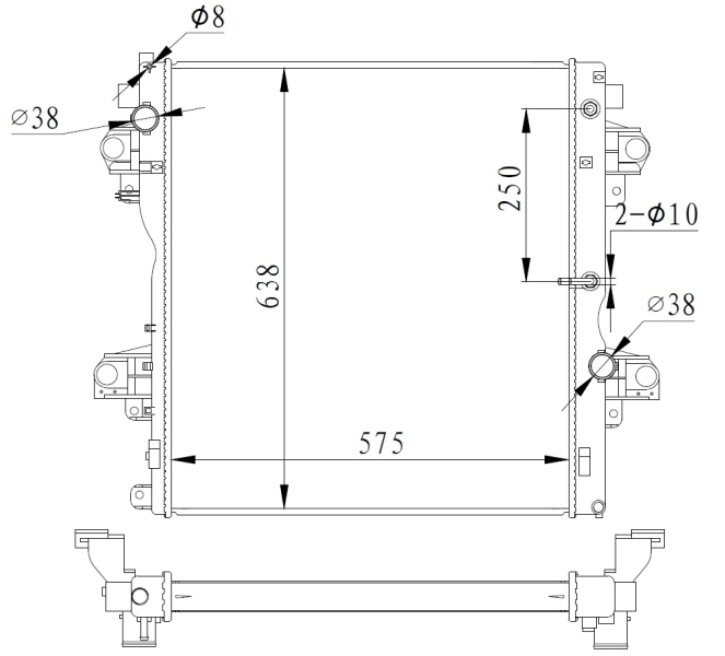 1640030360 Toyota Радиатор основной
