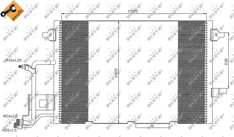 Купить 35317 NRF Радиатор системы охлаждения кондиционера