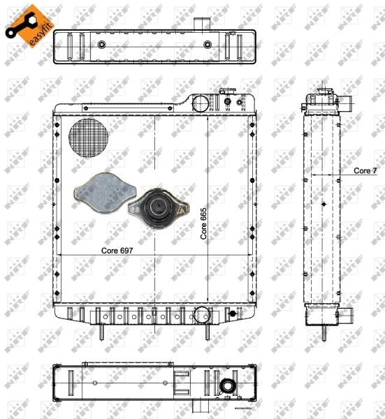 Радиатор A190663 Case