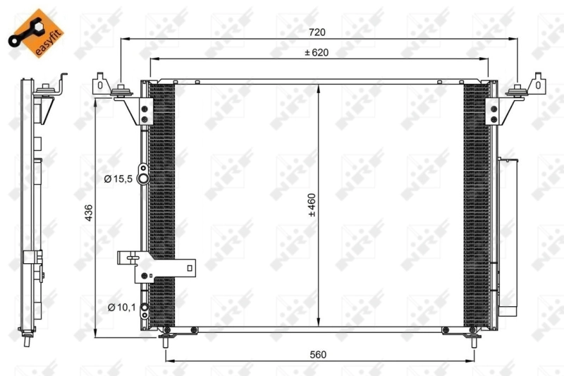 Радиатор кондиционера 8167K8C2S Polcar