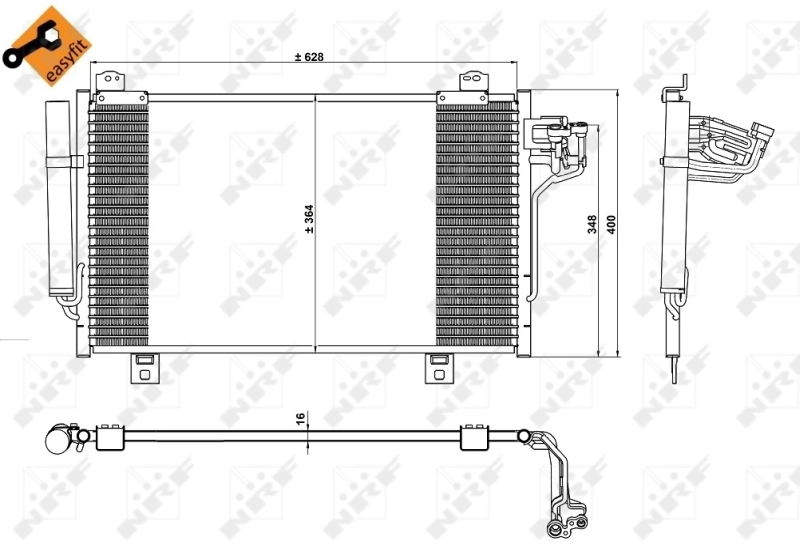 Конденсатор кондиционера Kemp 77647400 цена, от 83.00 USD