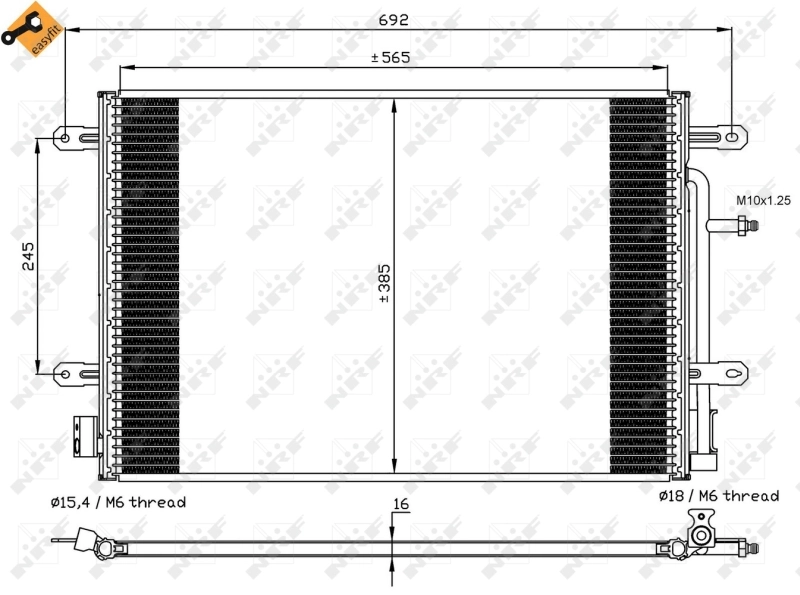 Конденсатор кондиционера NRF 35560 цена, от 90.22 USD