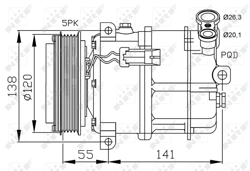 Насос кондиционера General Motors 9225560