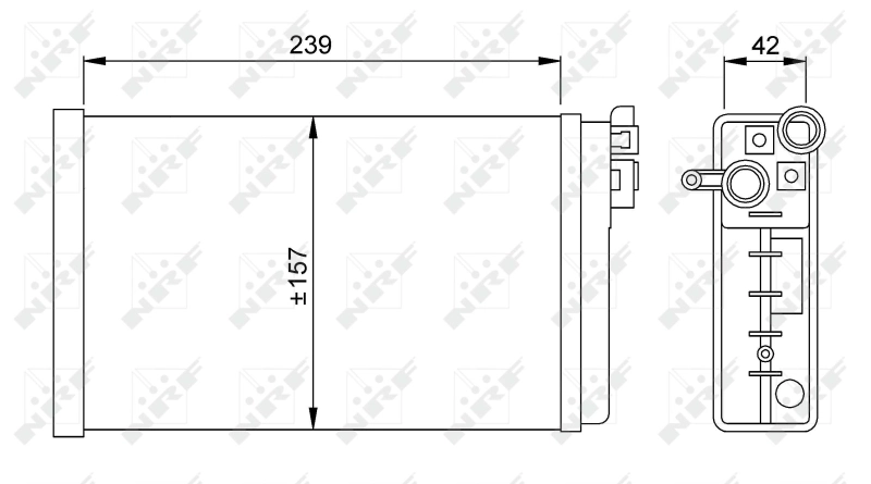 Радиатор отопителя NRF 58640