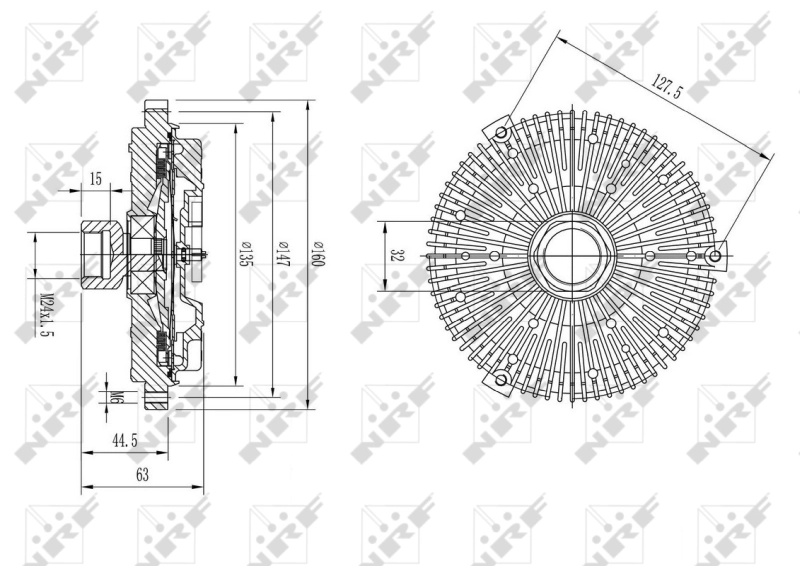 Купить Вискомуфта вентилятора Бмв 7  E38