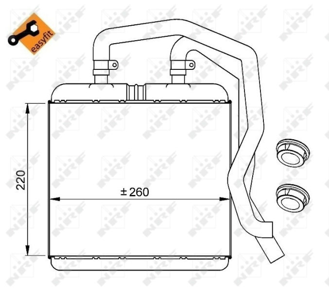 Радиатор отопителя NRF 54217