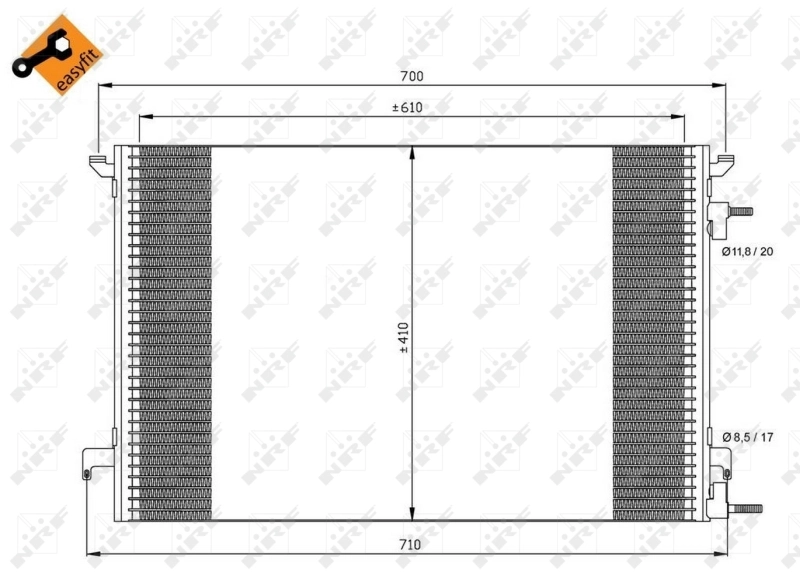 Купить 35467 NRF Радиатор системы охлаждения кондиционера