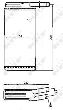 Радиатор отопителя NRF 53220