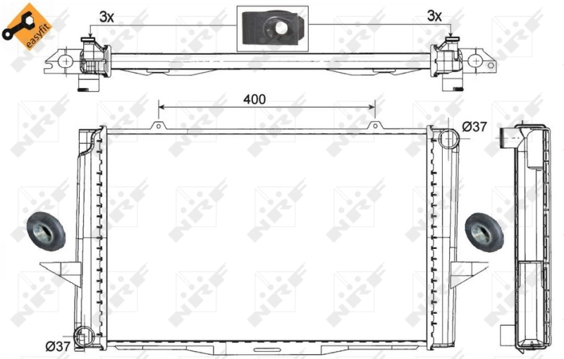 Радиатор 509509 NRF