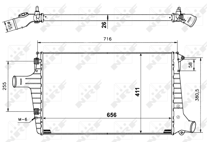 Интеркулер 30118A NRF