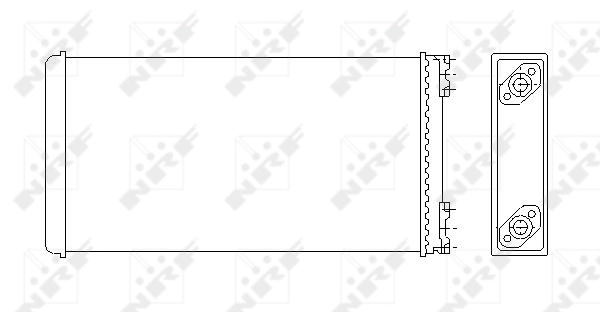 Радиатор отопителя NRF 53544