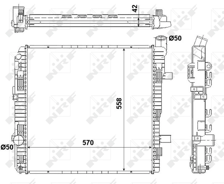 Радиатор 53892 NRF