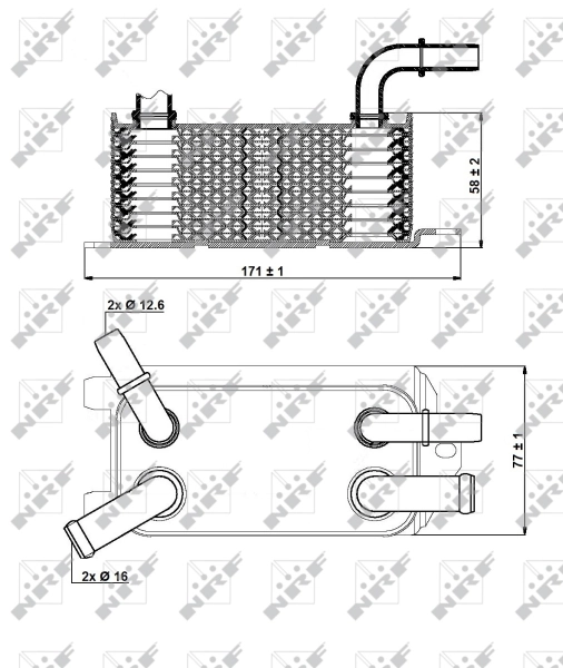 Радиатор АКПП NRF 31293