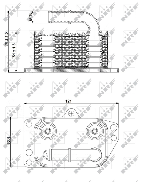 Масляный радиатор NRF 31332